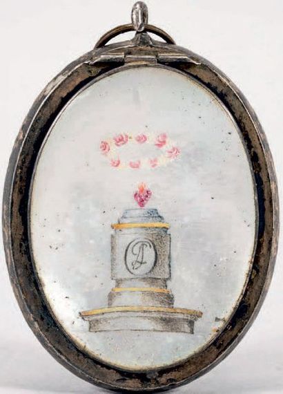 École Française du XIXe siècle Buste d'officier
Miniature ovale peinte sur ivoire.
Conservée...