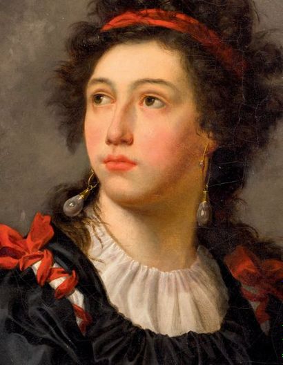 Attribué à Louise Elisabeth VIGÉE LEBRUN (1755 - 1842) Portrait dit de Catherine-Françoise...
