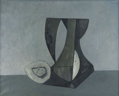 null Duilio BARNABE (1914-1961) dit DUBE
Nature morte cubiste
Huile sur toile signée...