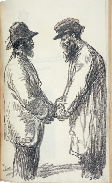 DESCAVES (L.) Barabbas. Paroles dans la vallée. Paris, Eugène Rey, 1914, 2 vol. grand...