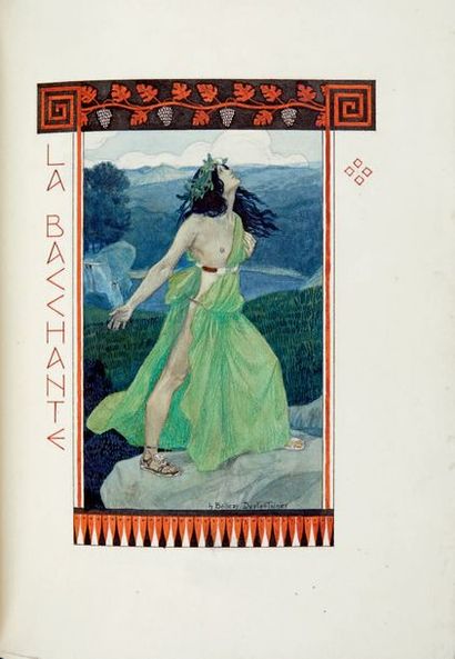 GUÉRIN (M. de) Poèmes en prose. Paris, Pelletan, 1901, grand in-4°, maroquin bleu...