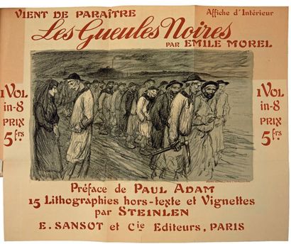 MOREL (E.) Les Gueules noires. Paris, Bibliothèque internationale d'édition, E. Sansot...