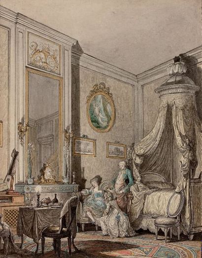 Attribué à Louis-Michel MOREAU dit le Jeune (1741-1814)