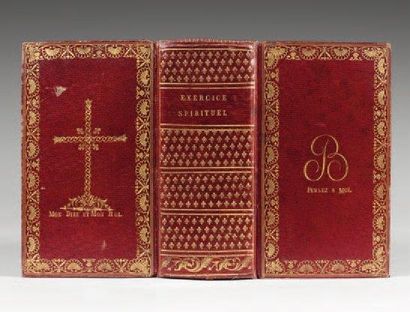 null RELIURE ORNÉE. - Recueil de 7 ouvrages de piété, 1804-1817 et s.d., reliés en...