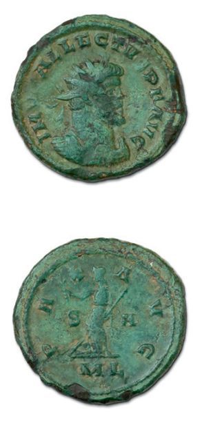 null ALLECTUS (293-296) Antoninien. Londres (294-295)
Son buste radié et cuirassé...
