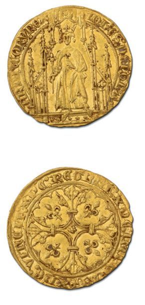 null JEAN II, le Bon (1350-1364) Royal d'or, 2e émission.
D. 293A. Presque super...