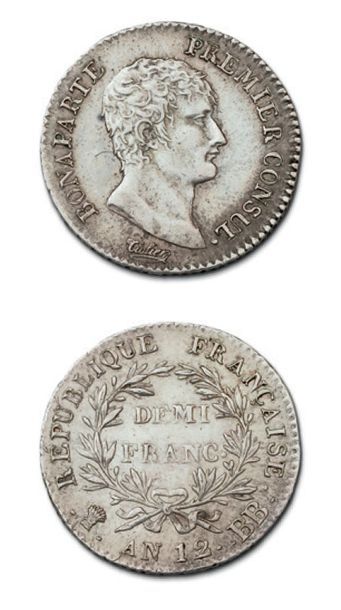 null CONSULAT (1799-1804) Demi franc. An 12. Strasbourg (2 215 exemplaires).
G. 394....