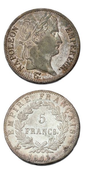 null PREMIER EMPIRE (1804-1814) 5 francs. 1811. Paris.
G. 584. Superbe.