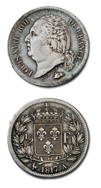 null Demi franc. 1817. Paris.
Quart de franc. 1817. Strasbourg.
G. 401 et 352.
Les...