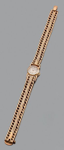 JAEGER LE COULTRE Montre bracelet de dame en or jaune 750 millièmes, la montre de...