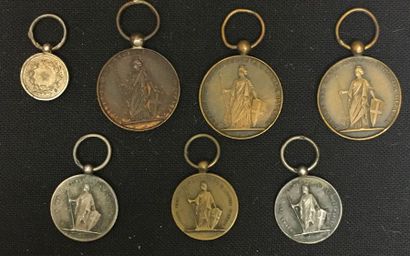 null Italy, Kingdom - Set of seven miniatures without ribbons: one medal of Military...