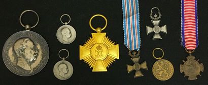 null Luxembourg - Set of eight medals: Order of Adolphe de Nassau, three silver medals...