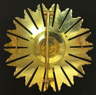 null Pérou - Ordre du Soleil, fondé en 1821, restauré en 1921, plaque de grand officier...