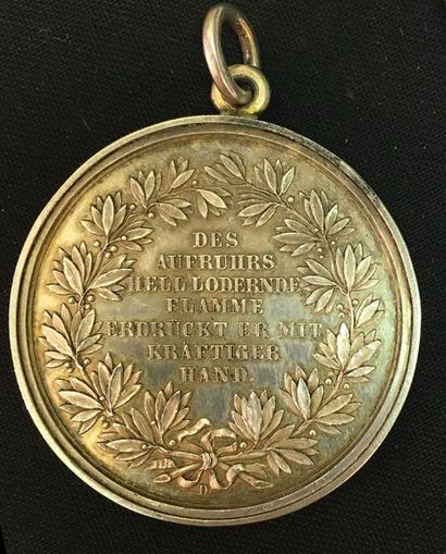 null Autriche - Médaille commémorative de l'insurrection hongroise de 1848, en argent...