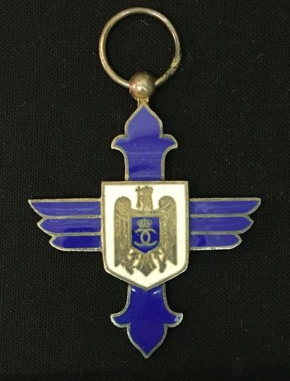 null Roumanie - Ordre du Mérite aéronautique, croix de chevalier à titre civil du...