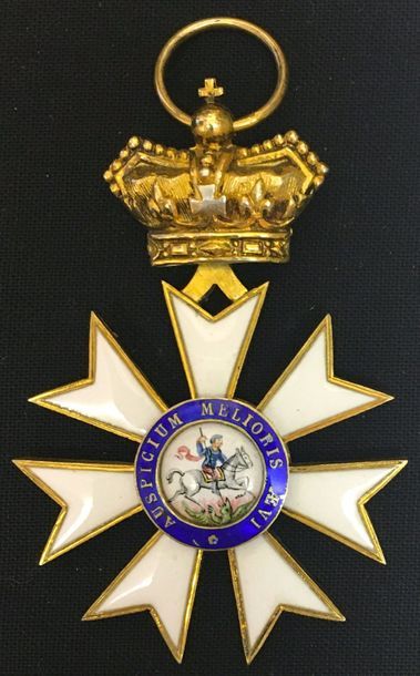 null Royaume-Uni - Ordre de Saint-Michel et Saint- Georges, fondé en 1818, croix...