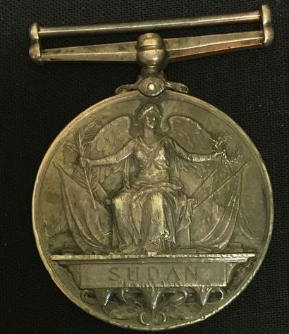 null Royaume-Uni - Médaille de la Reine pour le Soudan, 1896-1898, en argent, attribution...
