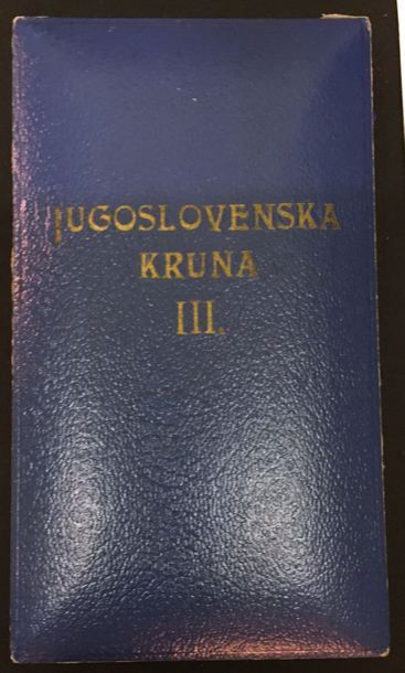 null Serbie - Ordre de la Couronne de Yougoslavie, fondé en 1930, bijou de IIIe classe...
