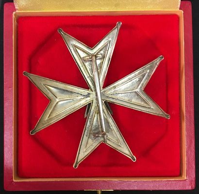 null Suède - Ordre de l'Étoile du Nord, plaque de grand officier en argent poinçon...