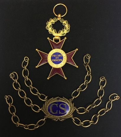 null Vatican - Ordre de Saint-Grégoire le Grand, croix de chevalier en bronze doré...