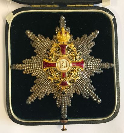 null Autriche - Ordre de François-Joseph, fondé en 1849, plaque de grand officier...