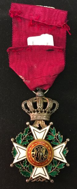 null Belgique - Ordre de Léopold, fondé en 1832, croix de chevalier à titre civil...