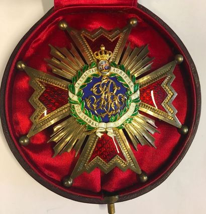 null Spain - Order of Isabella the Catholic, founded in 1815, plaque of Grand Officer...