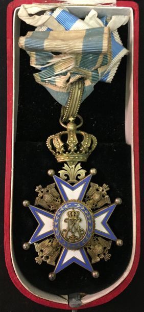 null Serbia - Order of Saint Sava, founded in 1883, first type commander's jewel...