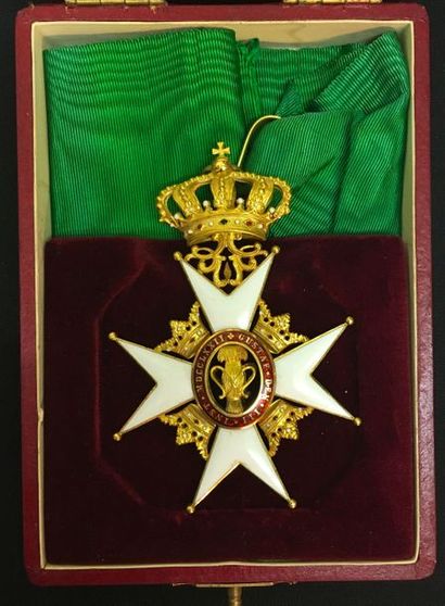 null Sweden - Order of Vasa, founded in 1772, gold and enamel commander's cross with...