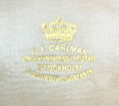 null Suède - Ordre de Vasa, fondé en 1772, croix de commandeur en or et émail, avec...
