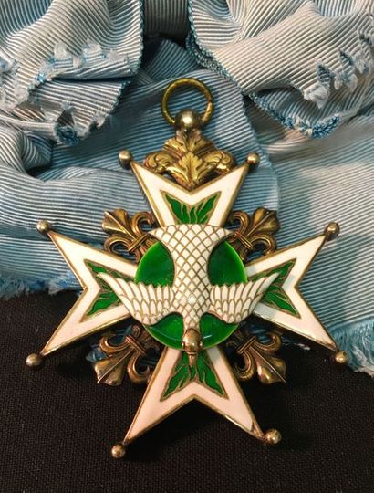 null Order of the Holy Spirit, knight's jewel in vermeil and enamel, the reserves...