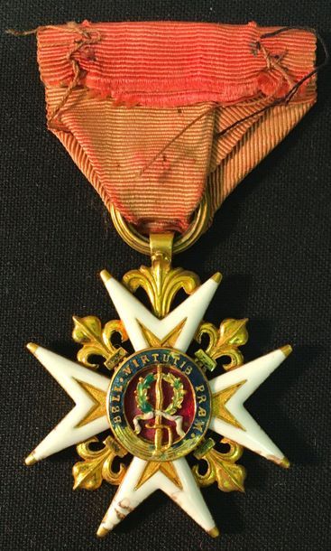 null Ordre de Saint-Louis, Louis XVI, croix de chevalier en or et émail, de facture...