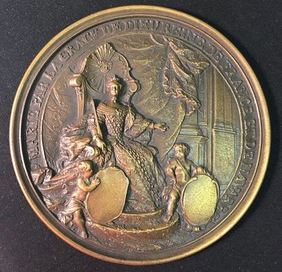 null Marie Lecsinska, Queen of France and Navarre, with the great bronze seal of...