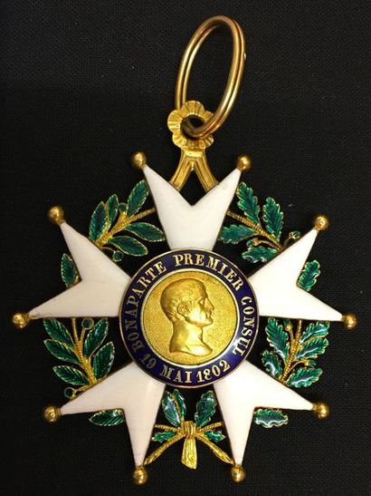 null Ordre de la Légion d'honneur, IIe République, bijou de commandeur en or et émail,...