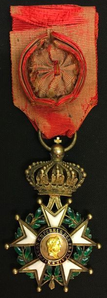 null Ordre de la Légion d'honneur, Second Empire, étoile d'officier du modèle dit...