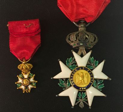 null Ordre de la Légion d'honneur, Second Empire, lot de deux: une étoile d'officier...