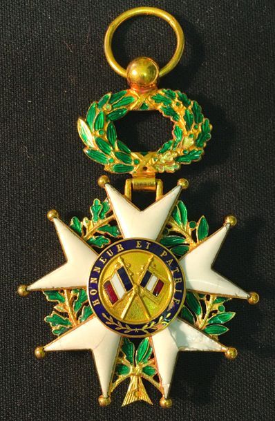 null Ordre de la Légion d'honneur, IIIe République, étoile d'officier en or et émail,...