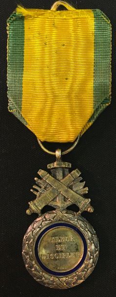 null Military medal, IIIrd Republic, model called "de Versailles" in silver, vermeil...