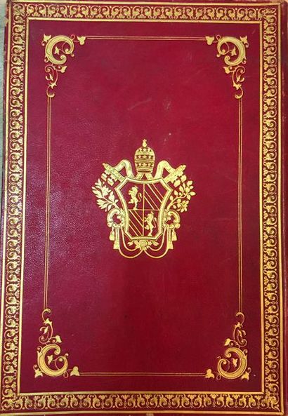 null General de Lamoricière, an important red morocco binding richly decorated with...
