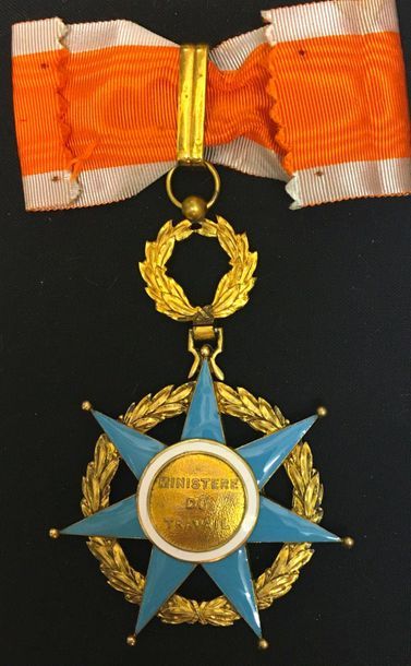 null Order of Social Merit, founded in 1936, commander's jewel in vermeil and enamel,...