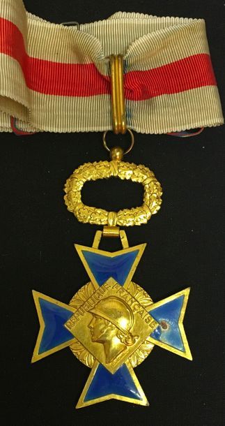 null Order of Military Merit, founded in 1957, commander's jewel signed Delannoy...