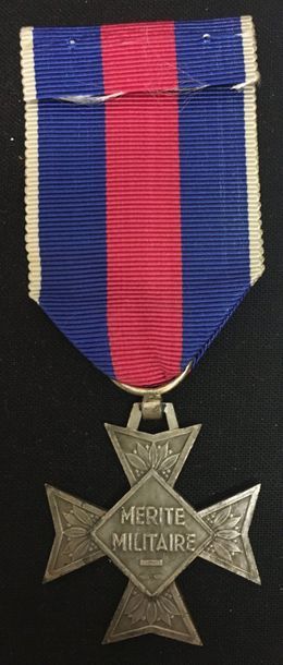 null Order of Military Merit, silver knight's cross, hallmark of the Monnaie de Paris,...