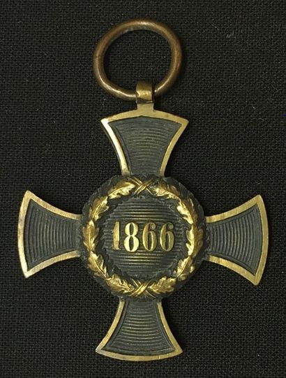 null Allemagne, royaume de Bavière - Croix commémorative de la campagne de 1866,...