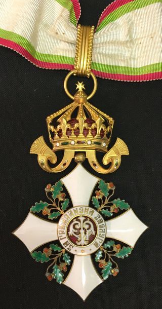 null Bulgarie - Ordre du Mérite civil, fondé en 1891, bijou de IIIe classe (commandeur)...