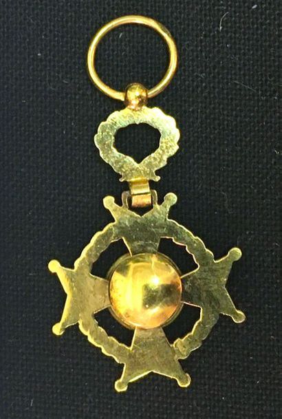 null Centrafrique - Ordre du Mérite centrafricain, fondé en 1959, miniature en or...