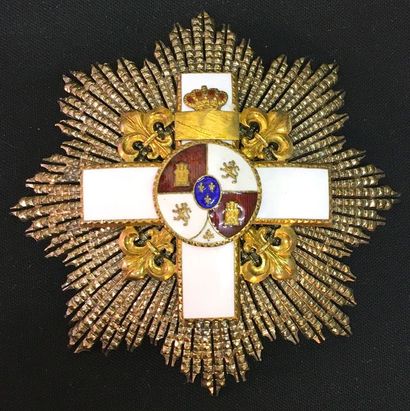 null Espagne - Ordre du Mérite militaire, fondé en 1864, plaque de grand-croix pour...