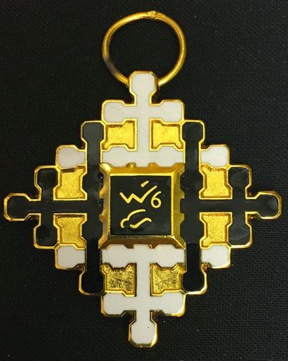 null Indochine, Fédération Taï - Ordre du Mérite
Civil Taï, fondé en 1950, insigne...
