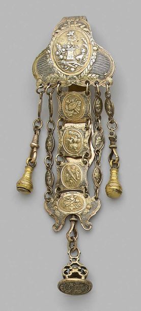 Tassel chatelaine decorated with an altar...
