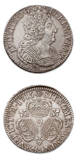 null LOUIS XIV (1643-1715)
Écu aux trois couronnes. 1715. Rennes.
D. 1568. Presque...