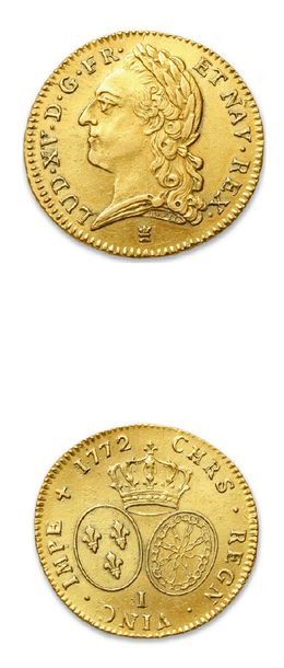 null LOUIS XV (1715-1774)
Double louis d'or à la vieille tête. 1772. Limoges.
D....